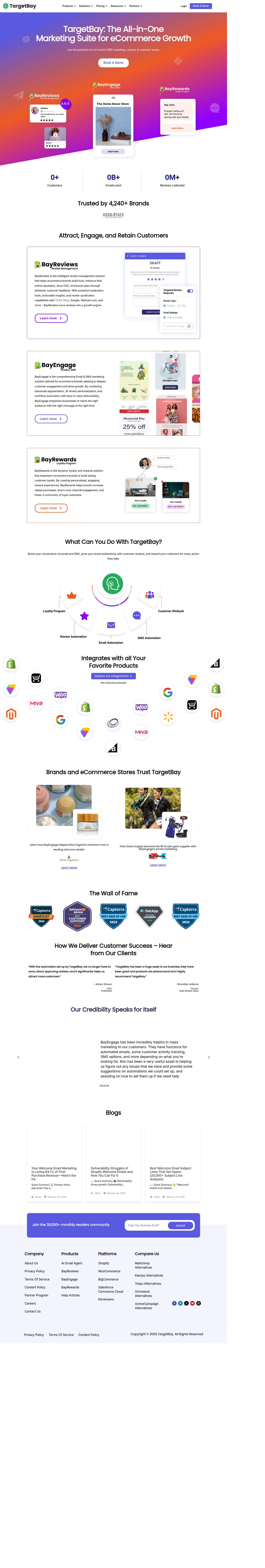 TargetBay's site as it was sampled