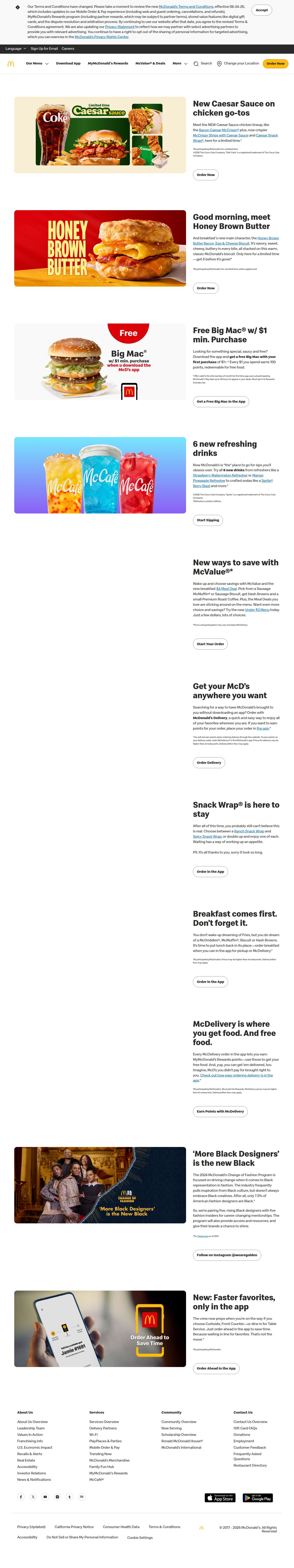 McDonald’s Ireland : Burgers, Fries, Salads & More. Quality Ingredients's site as it was sampled