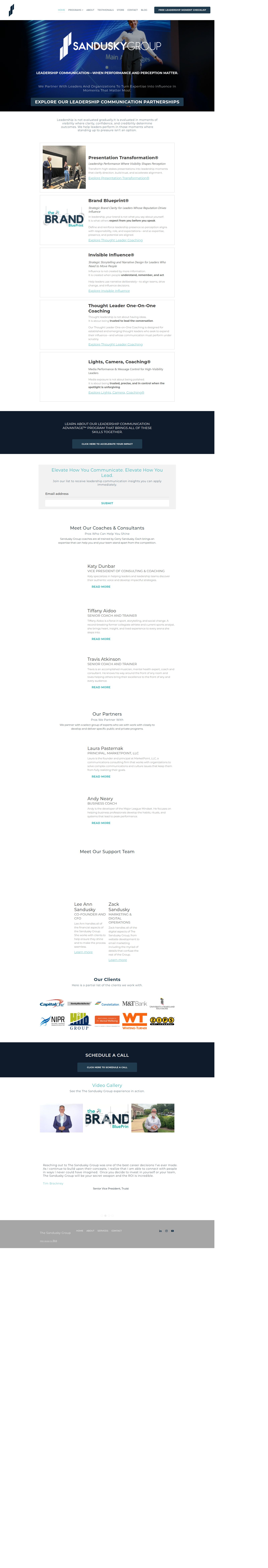 The Sandusky Group's site as it was sampled
