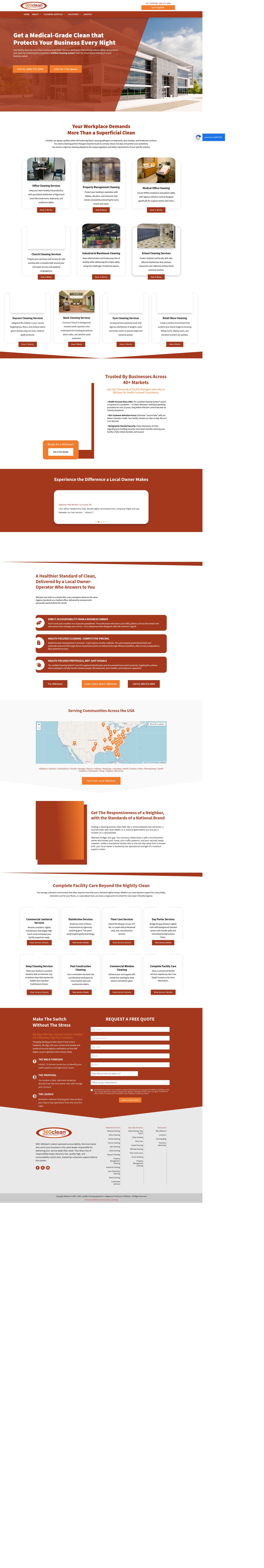 360clean.com's site as it was sampled