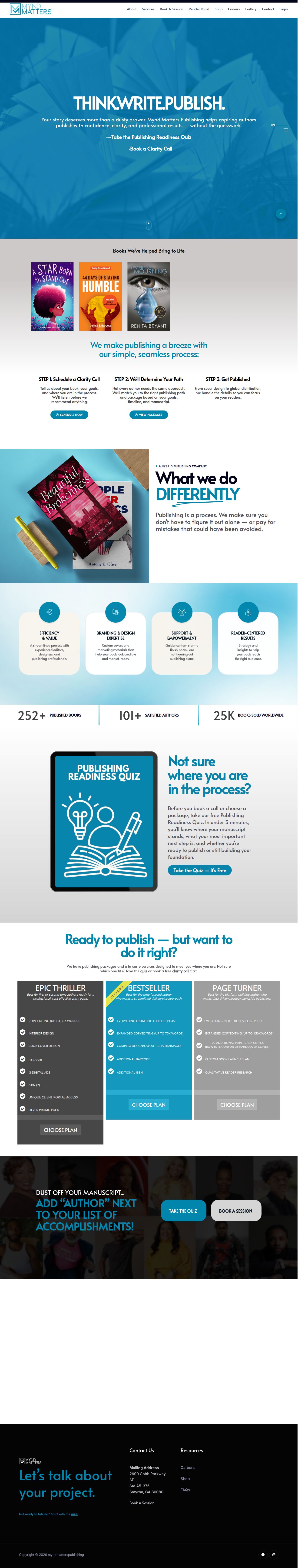 Mynd Matters Publishing - We amplify the voices of underserved storytellers.'s site as it was sampled