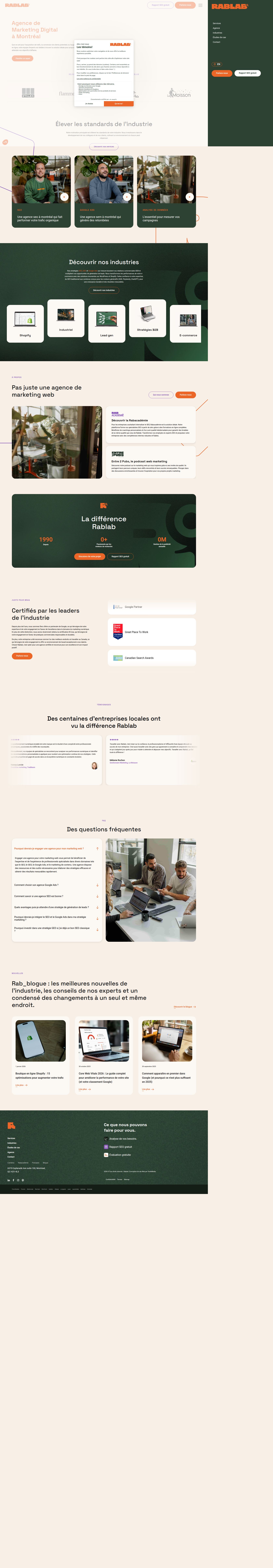 Rablab's site as it was sampled
