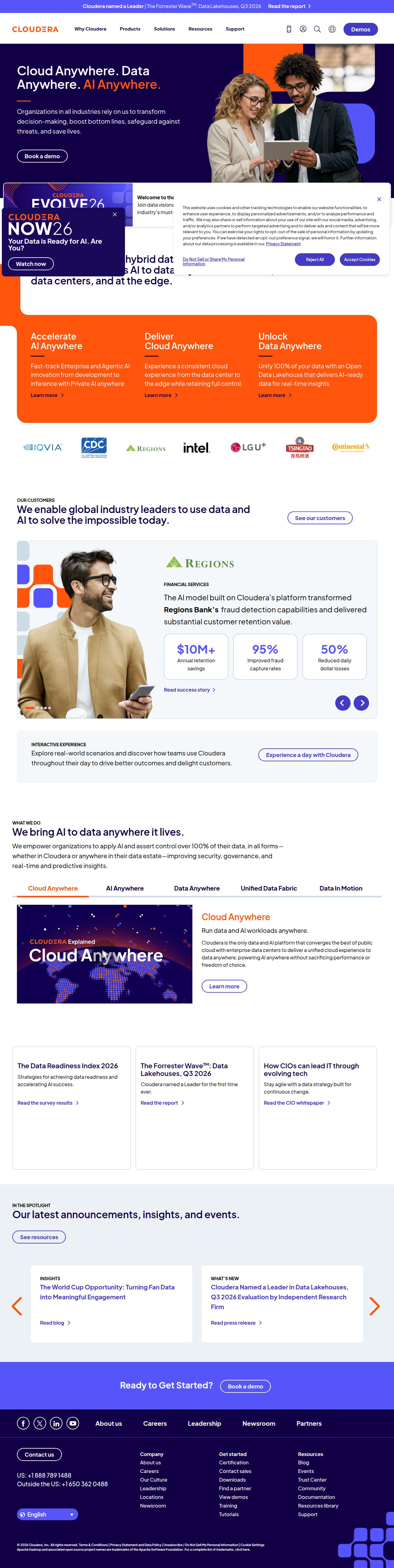 Cloudera's site as it was sampled