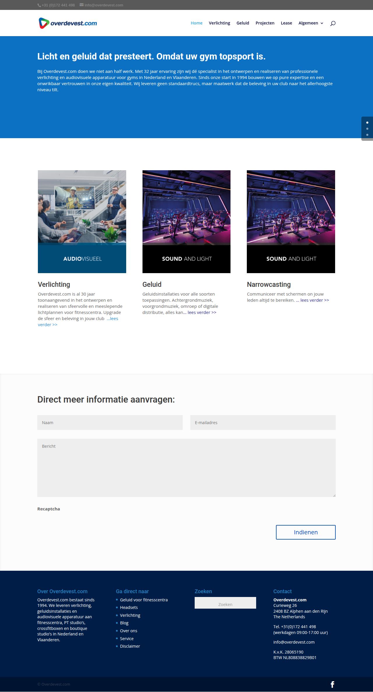 Overdevest.com's site as it was sampled