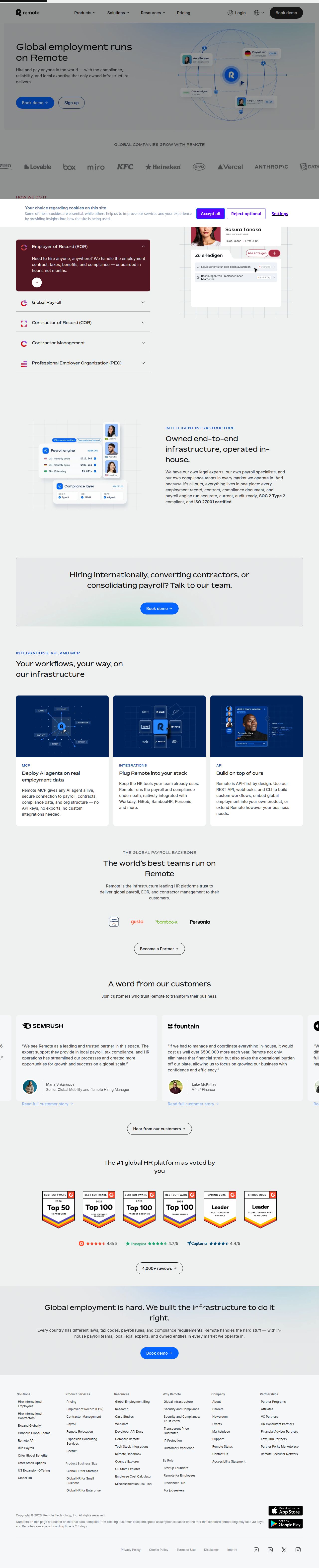 Remote's site as it was sampled