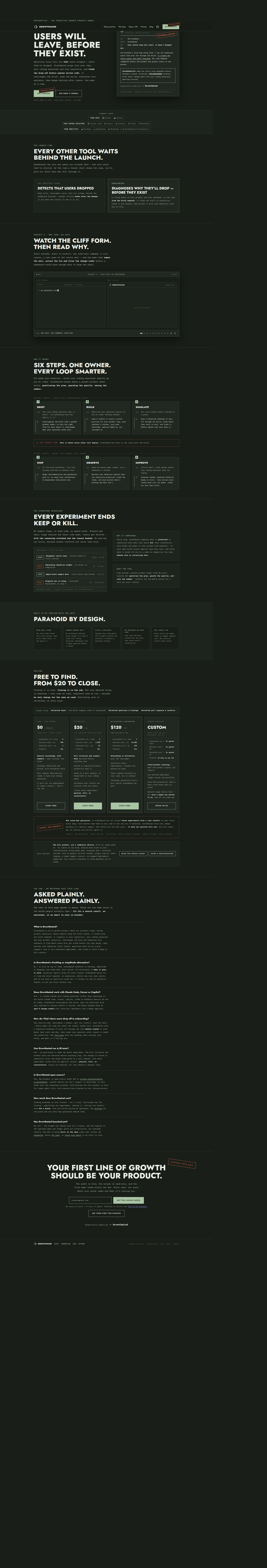 Growthmind's site as it was sampled