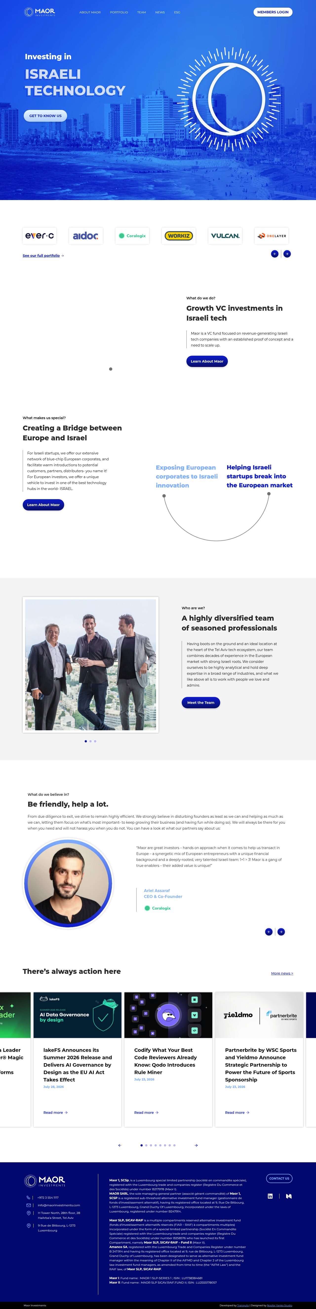Maor Investments – INVESTING IN ISRAELI TECHNOLOGY's site as it was sampled