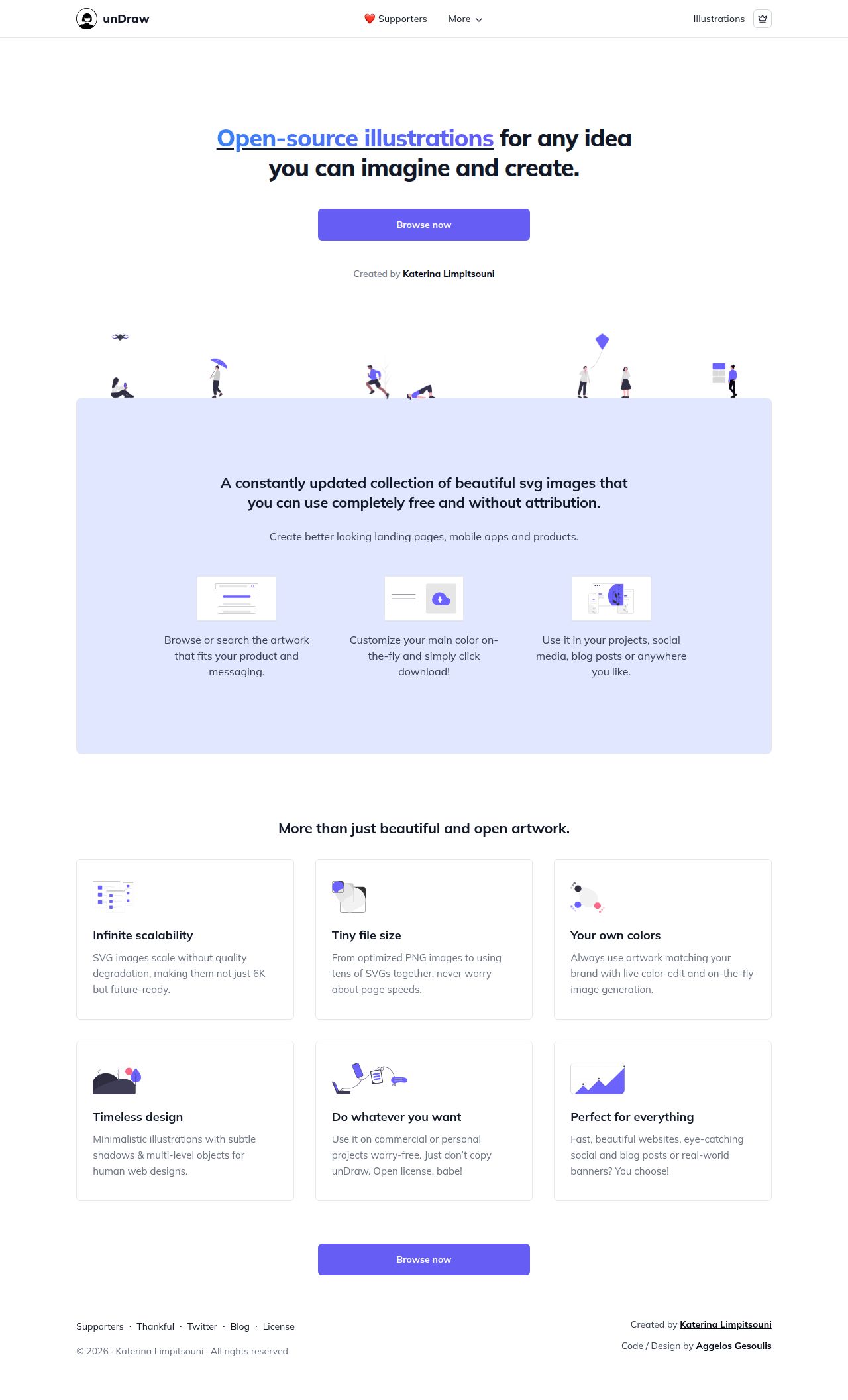 unDraw's site as it was sampled