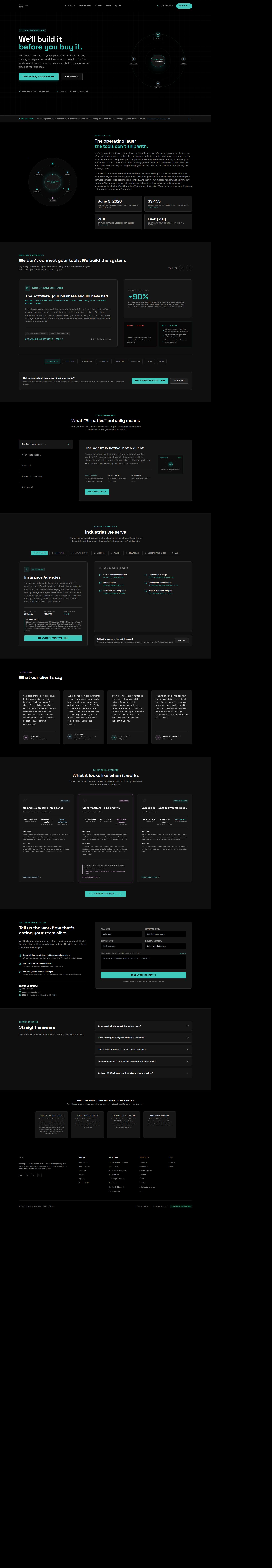 Zen Aegis's site as it was sampled