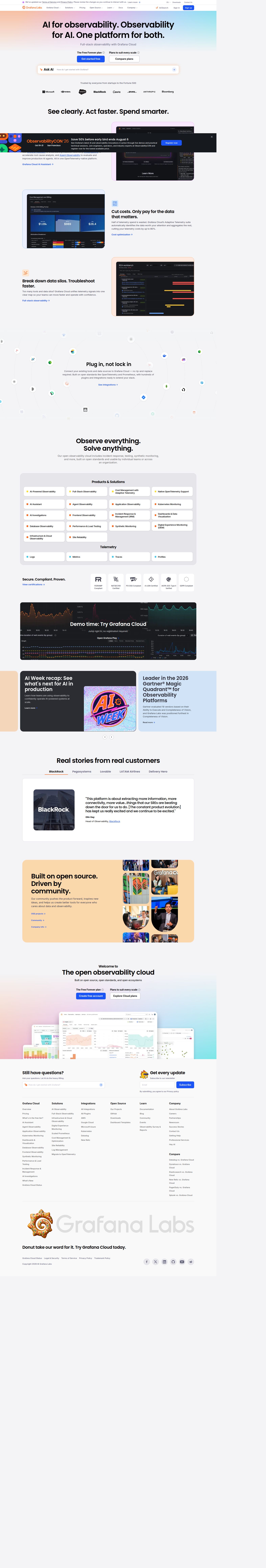 Grafana Labs's site as it was sampled