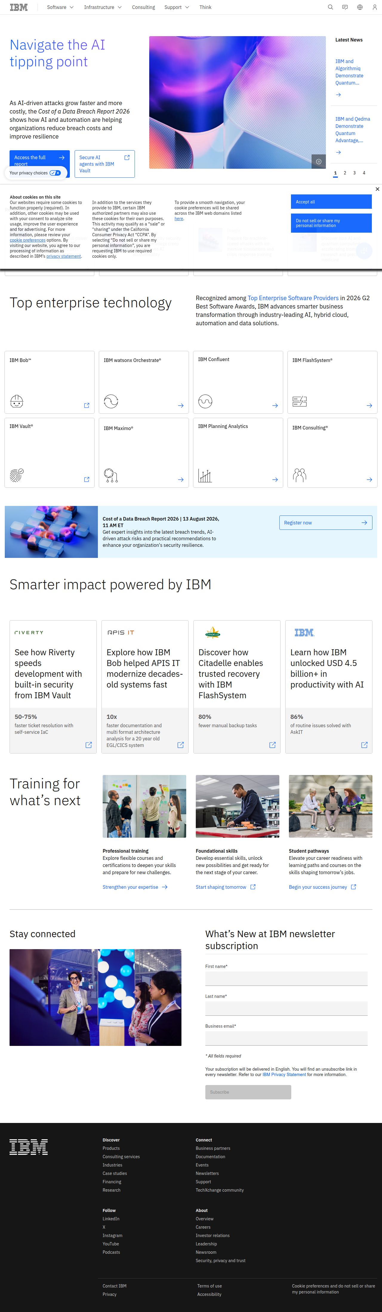 IBM's site as it was sampled