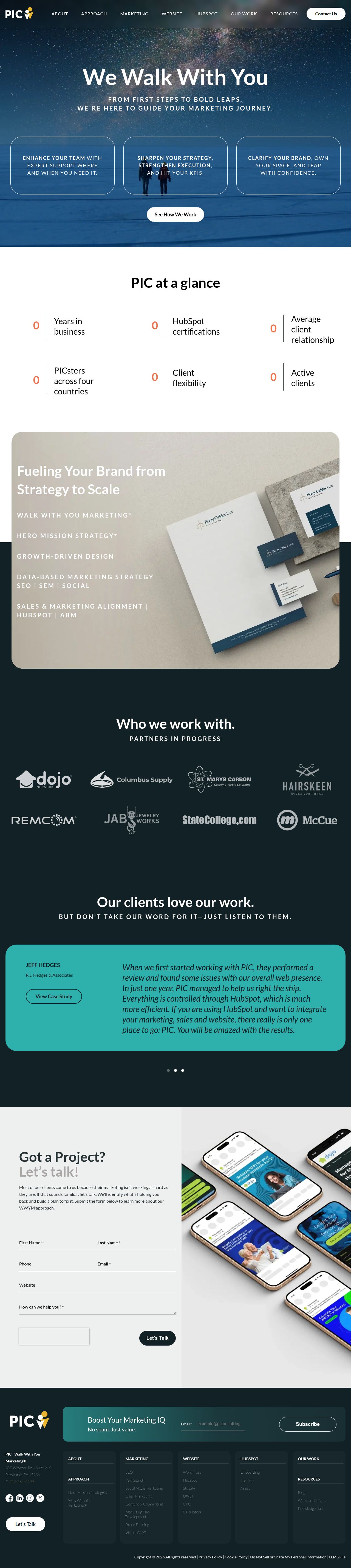 HubSpot Growth Marketing Agency's site as it was sampled