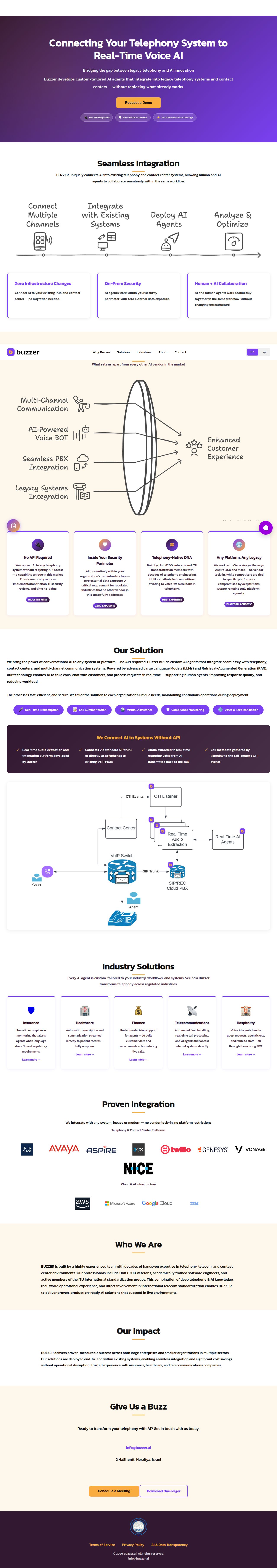 Buzzer.ai's site as it was sampled