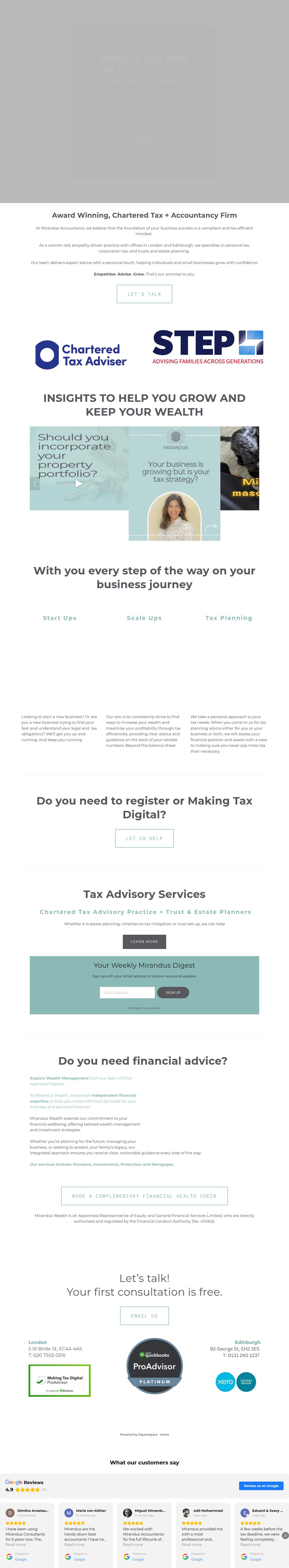 Mirandus Accountants's site as it was sampled