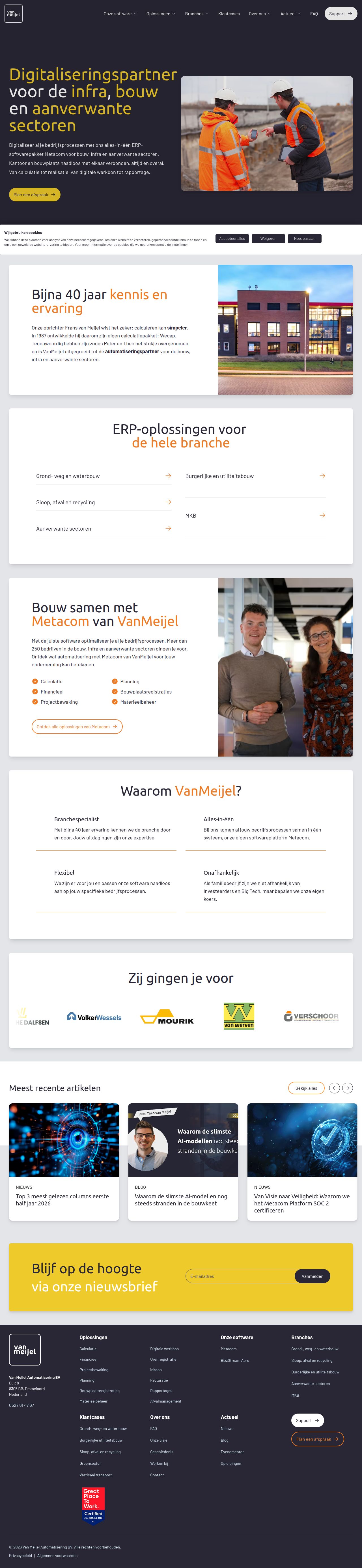 VanMeijel's site as it was sampled