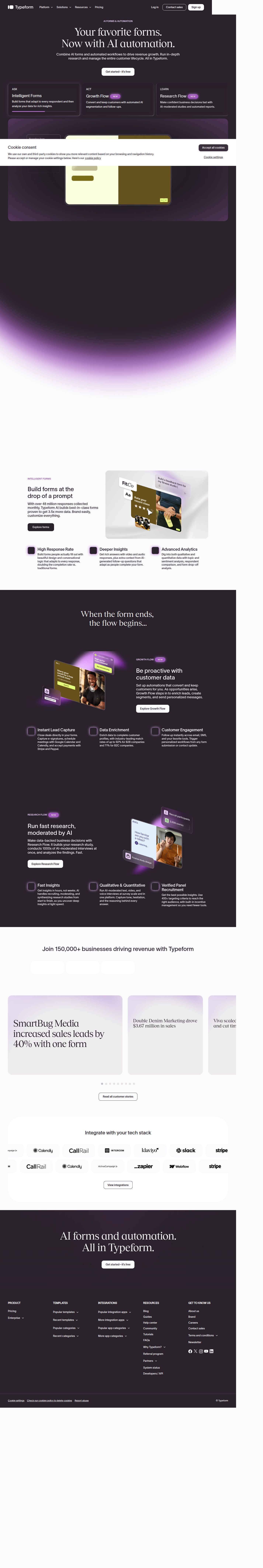 Forms & Automated Workflows, Powered by AI's site as it was sampled