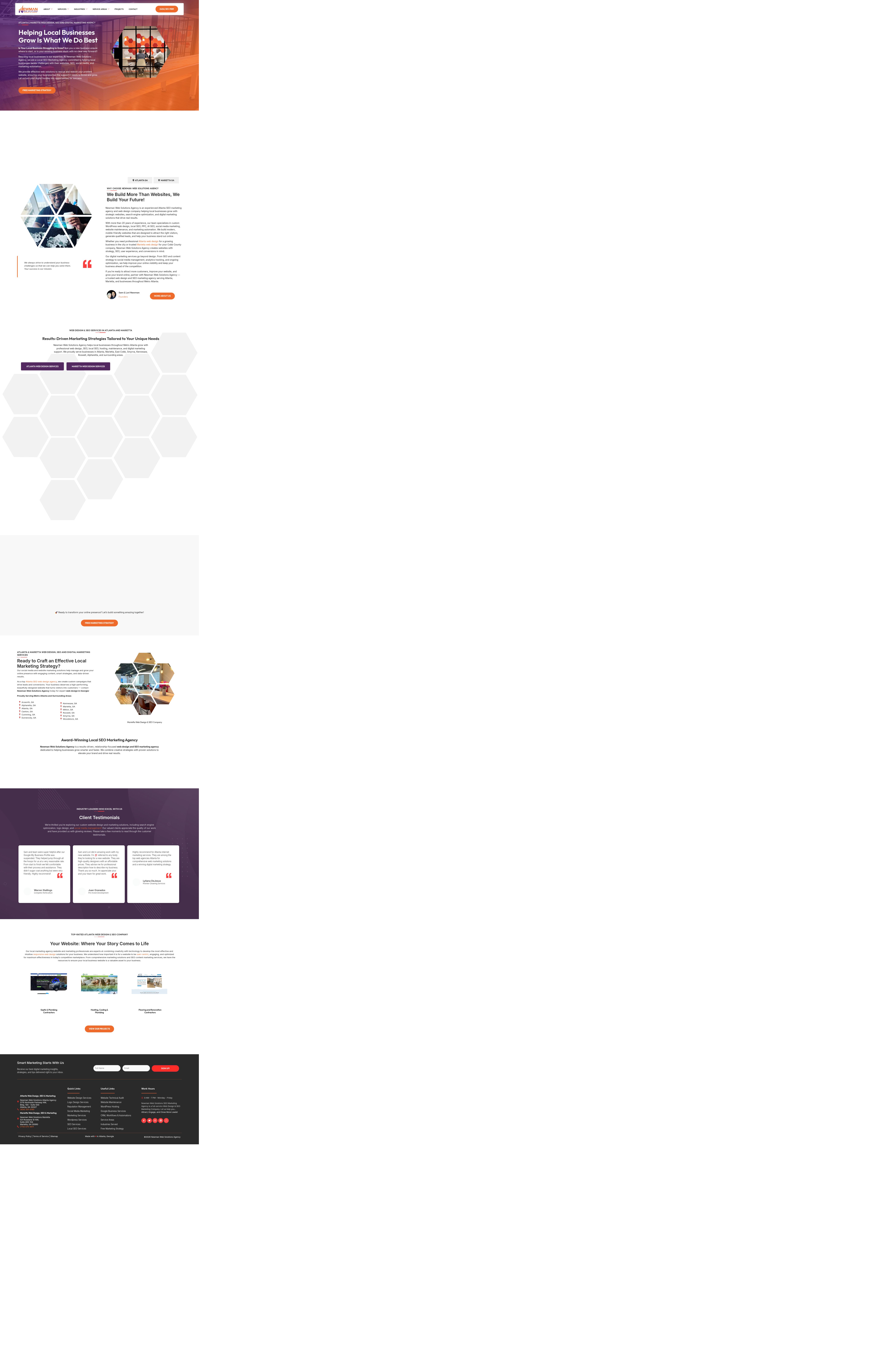 Newman Web Solutions Agency's site as it was sampled