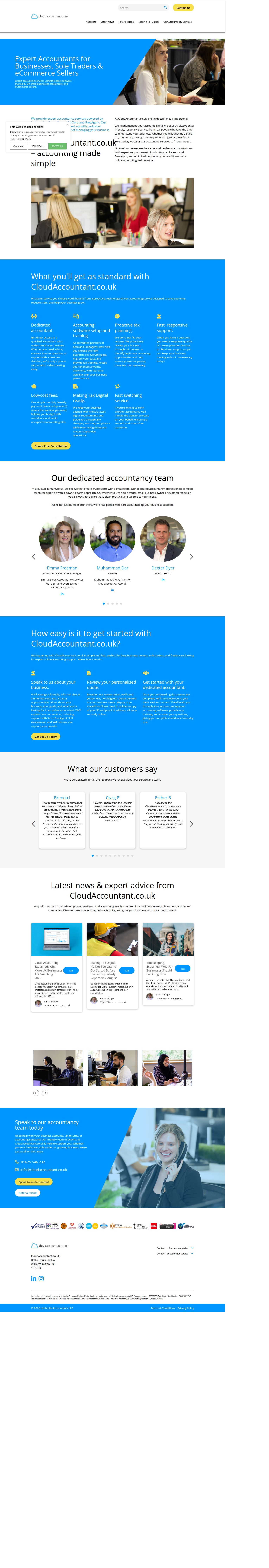 CloudAccountant.co.uk's site as it was sampled