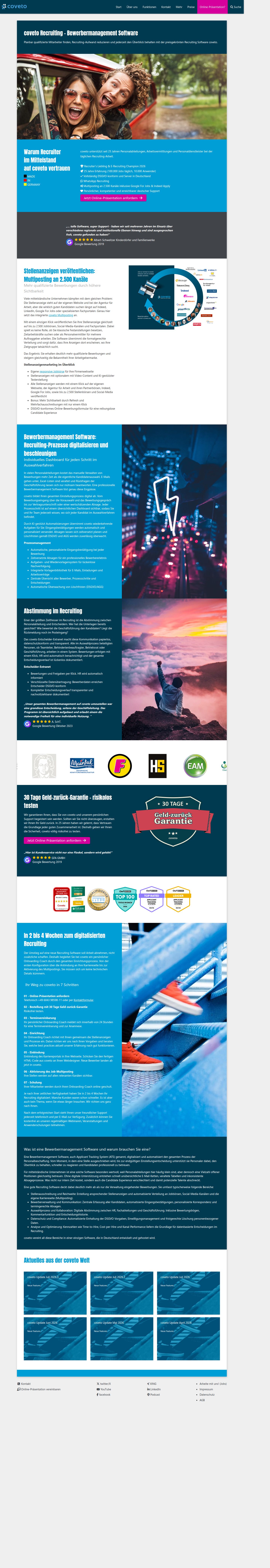 coveto's site as it was sampled
