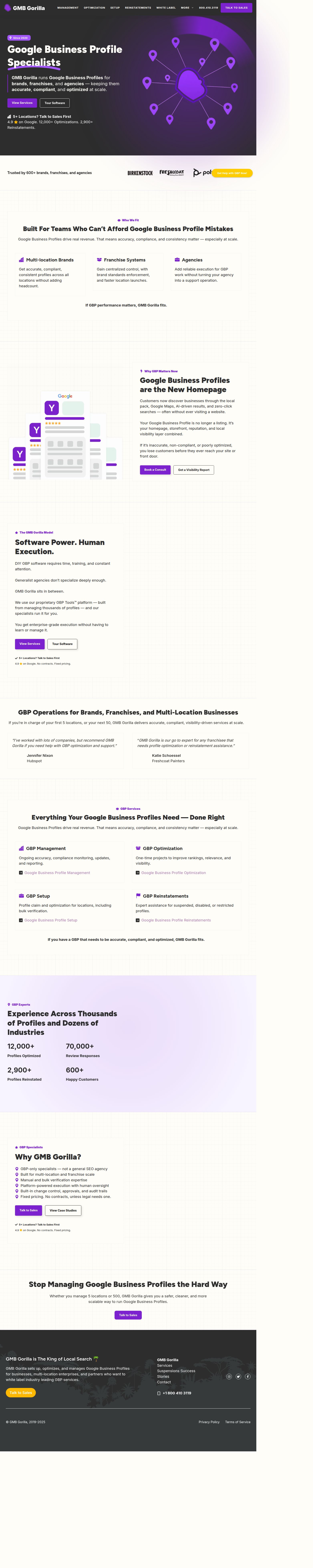 GMB Gorilla's site as it was sampled