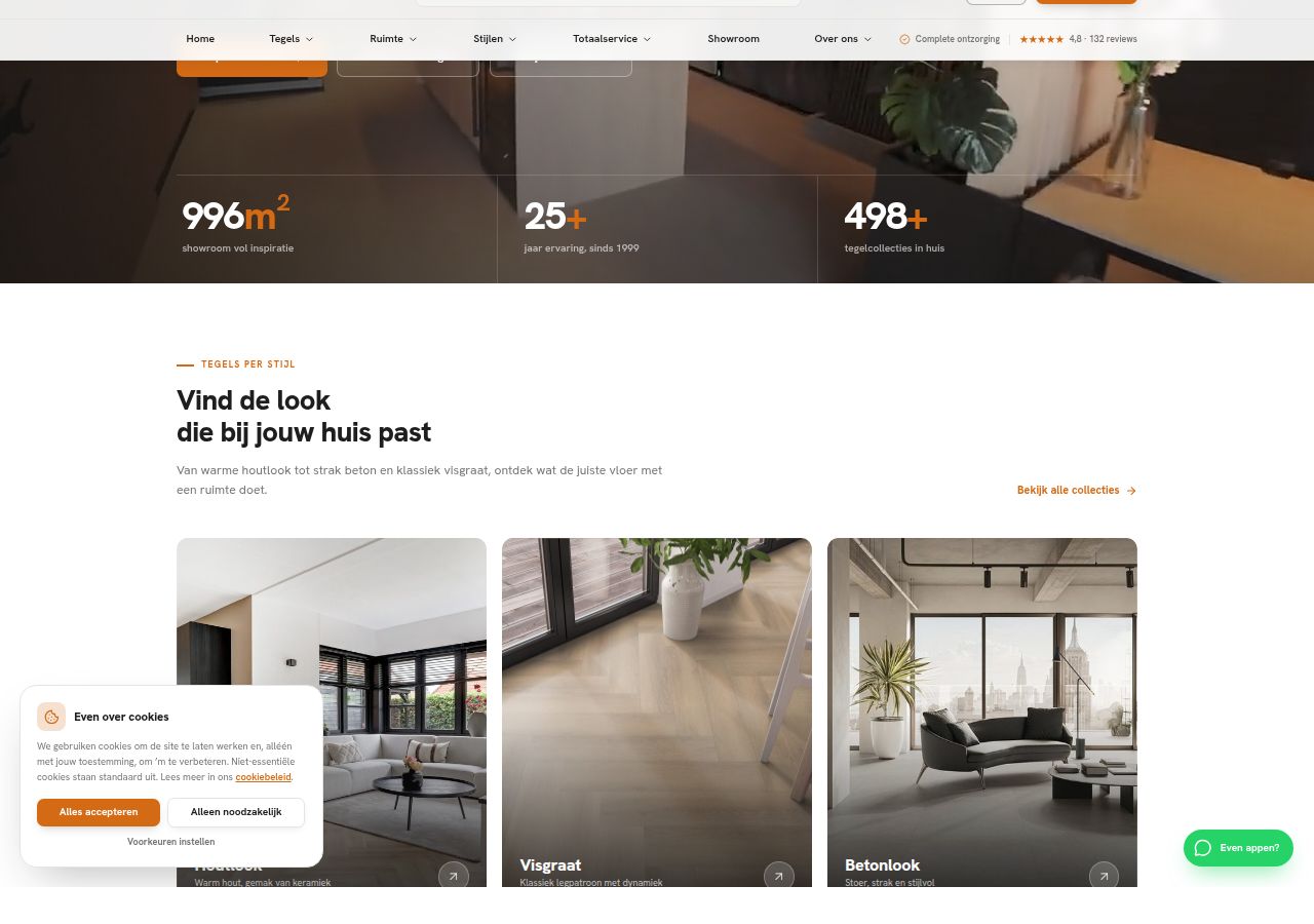 Tegels en PVC vloeren's site as it was sampled