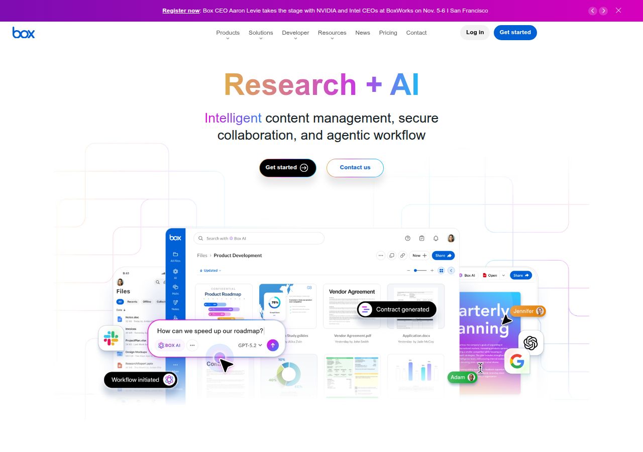 Box's site as it was sampled
