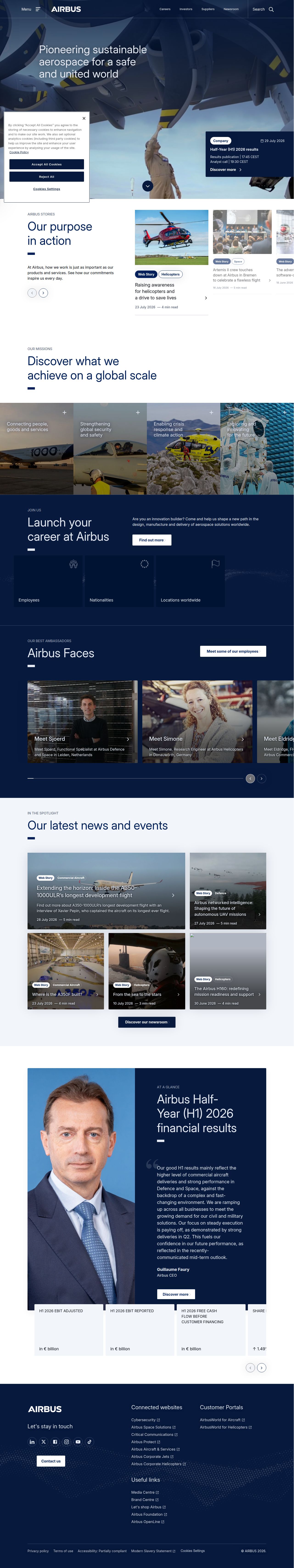Airbus's site as it was sampled