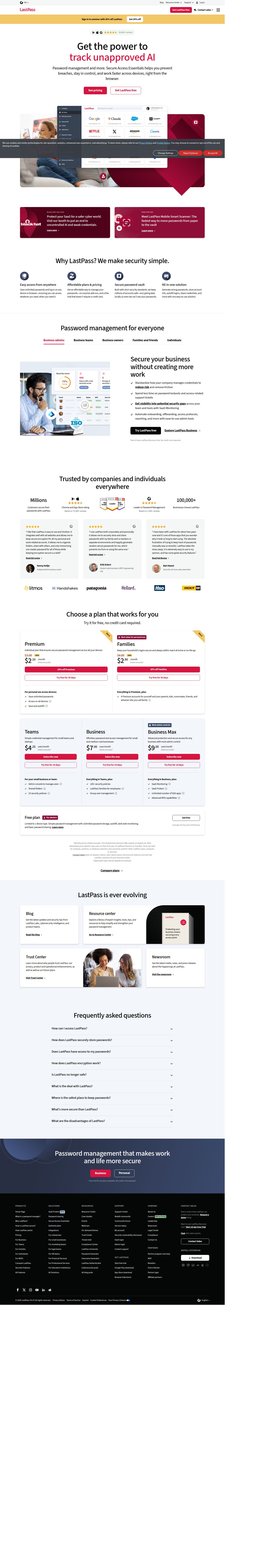 #1 Password Manager & Vault App with Single-Sign On & MFA Solutions's site as it was sampled