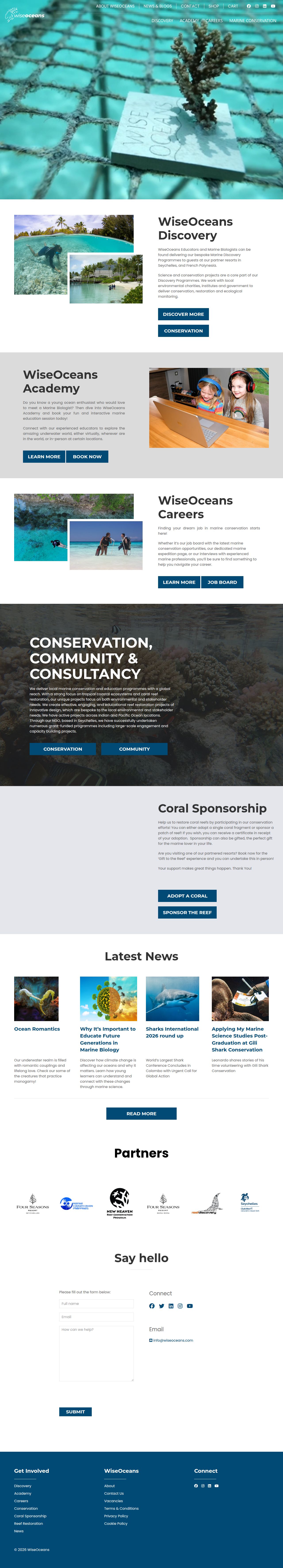 WiseOceans's site as it was sampled