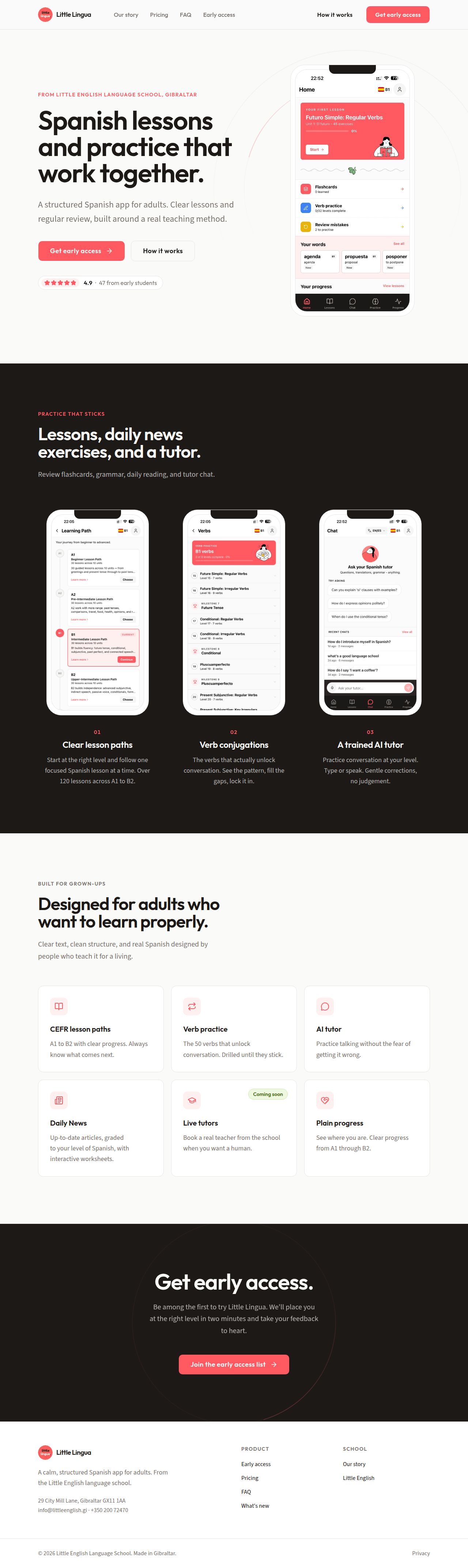 Little Lingua's site as it was sampled