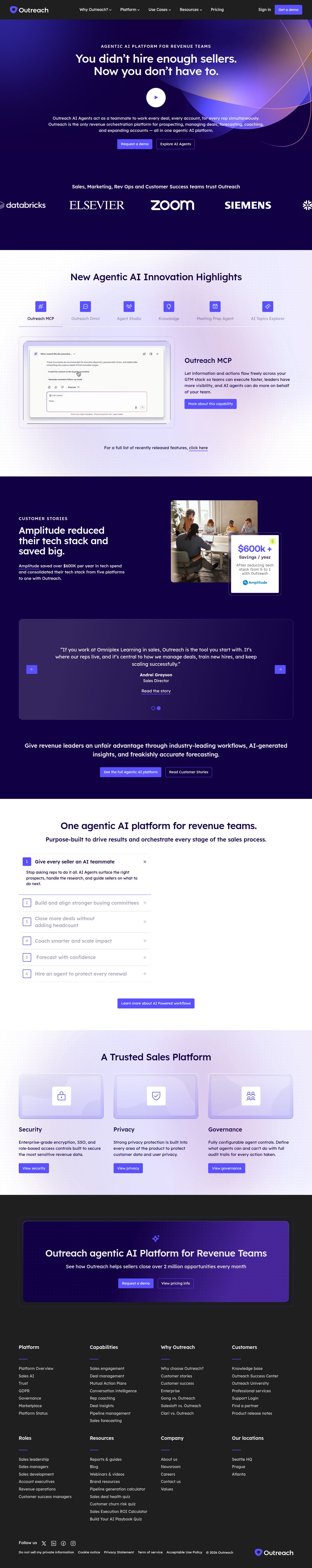 Agentic AI Platform for Revenue Teams's site as it was sampled