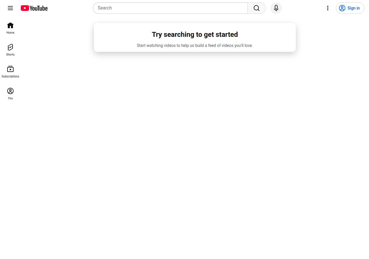 YouTube's site as it was sampled