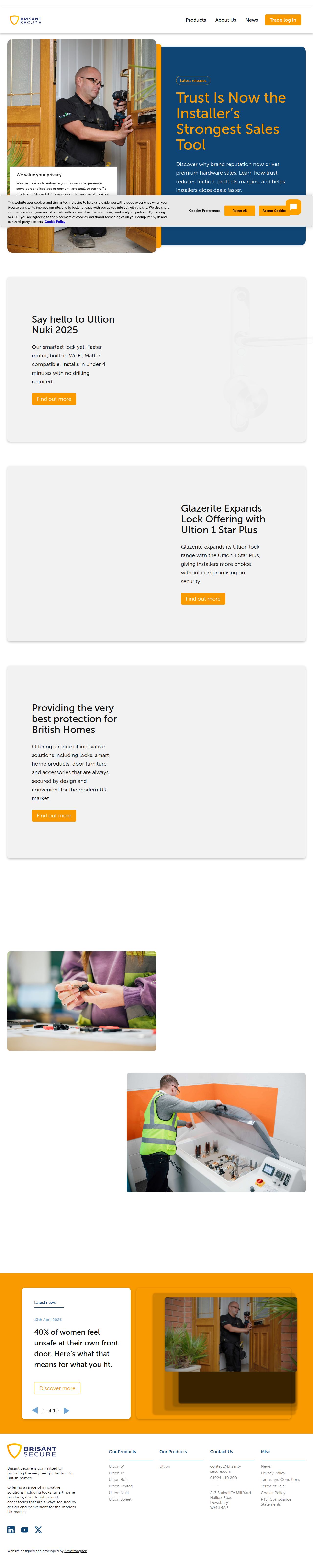 Brisant's site as it was sampled