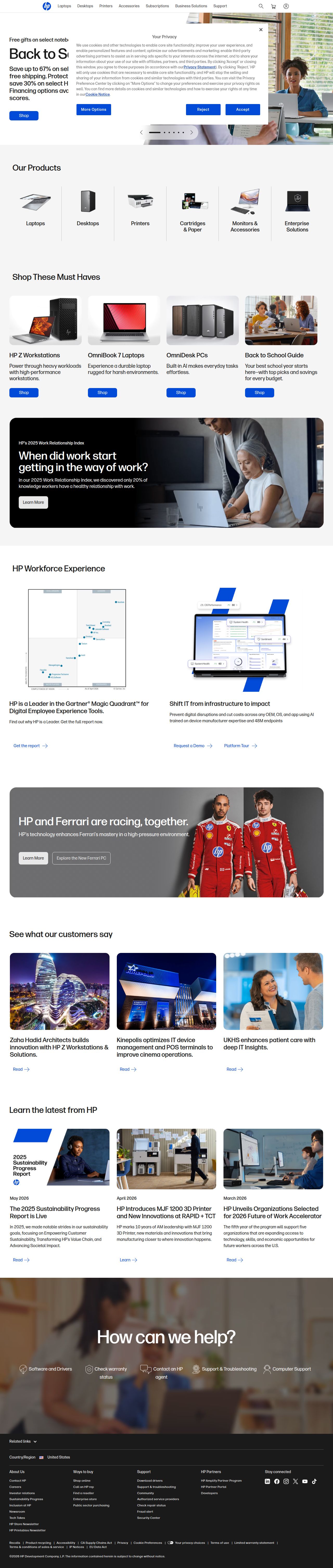 Laptop Computers, Desktops, Printers, Ink & Toner's site as it was sampled