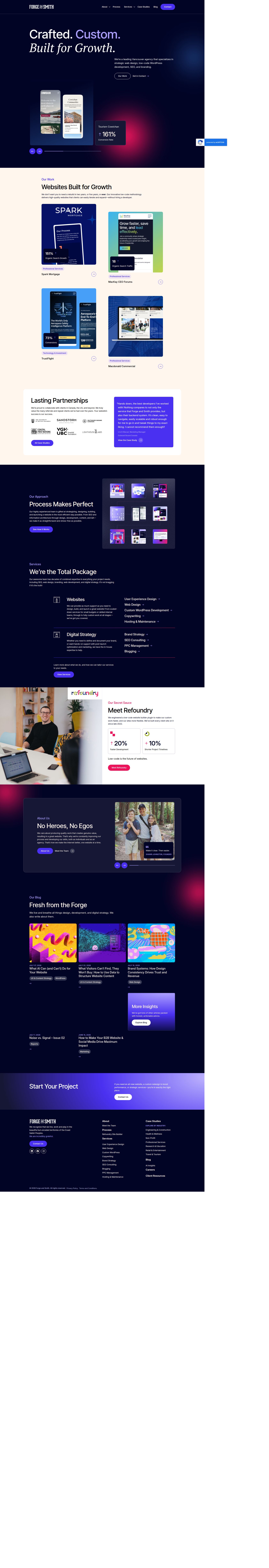 Forge and Smith | Vancouver Web Design, Development & SEO's site as it was sampled